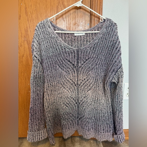 Christopher & Banks subtle ombré knit sweater, long sleeve (fits  like MED/LG) - Picture 1 of 4